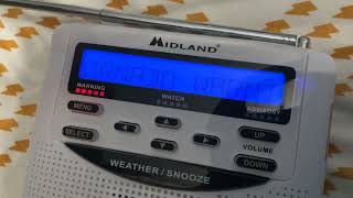 Half of a ILX Tornado Warning WXJ71 (Peoria IL) In My Basement