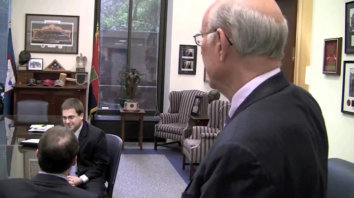 Senator Pat Roberts Gives Tour of His Office