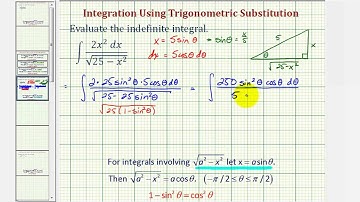 Ex 2: Integration Using Trigonometric Substitution