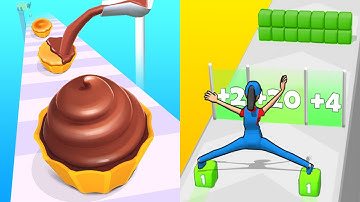 Cupcake Stack vs Cargo Skates - All Level Speed Run Gameplay Ep1