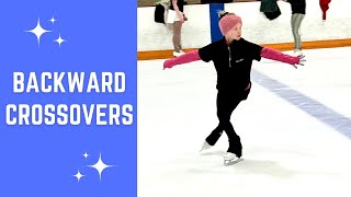 Backward crossovers. Exercises for all levels of skating.