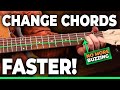 How to change chords faster on guitar without buzzing