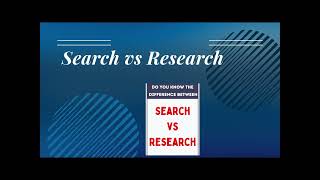 🔍Search vs Research:What's the difference between Search & Research?| #digitalliteracy #aialgorithms