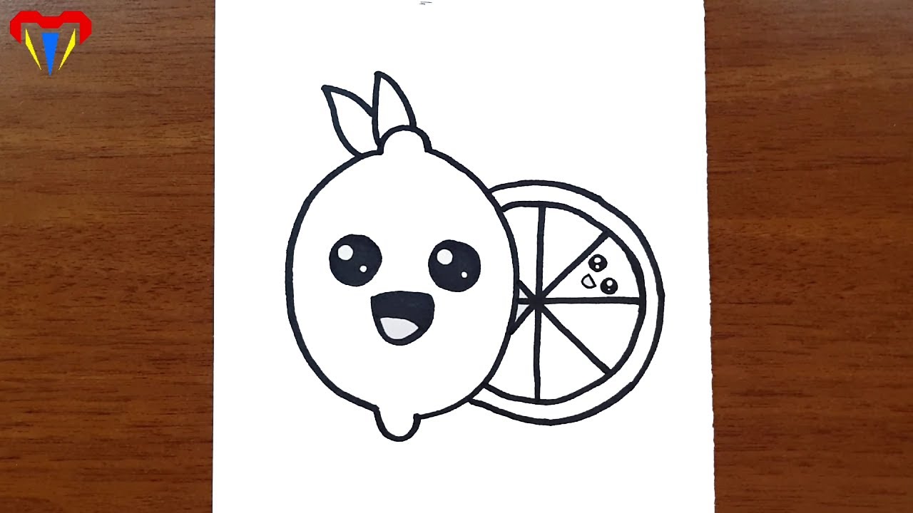 Como desenhar Limão Kawaii fofo, how to draw lemon kawai cute ❤ Dibujos  Desenhos para Desenhar 