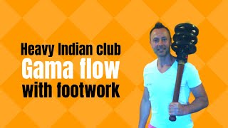 Heavy club swinging/ clubbell | Pahlavandle Gama flow (intermediate)