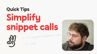 Simplify snippet calls in Kirby CMS