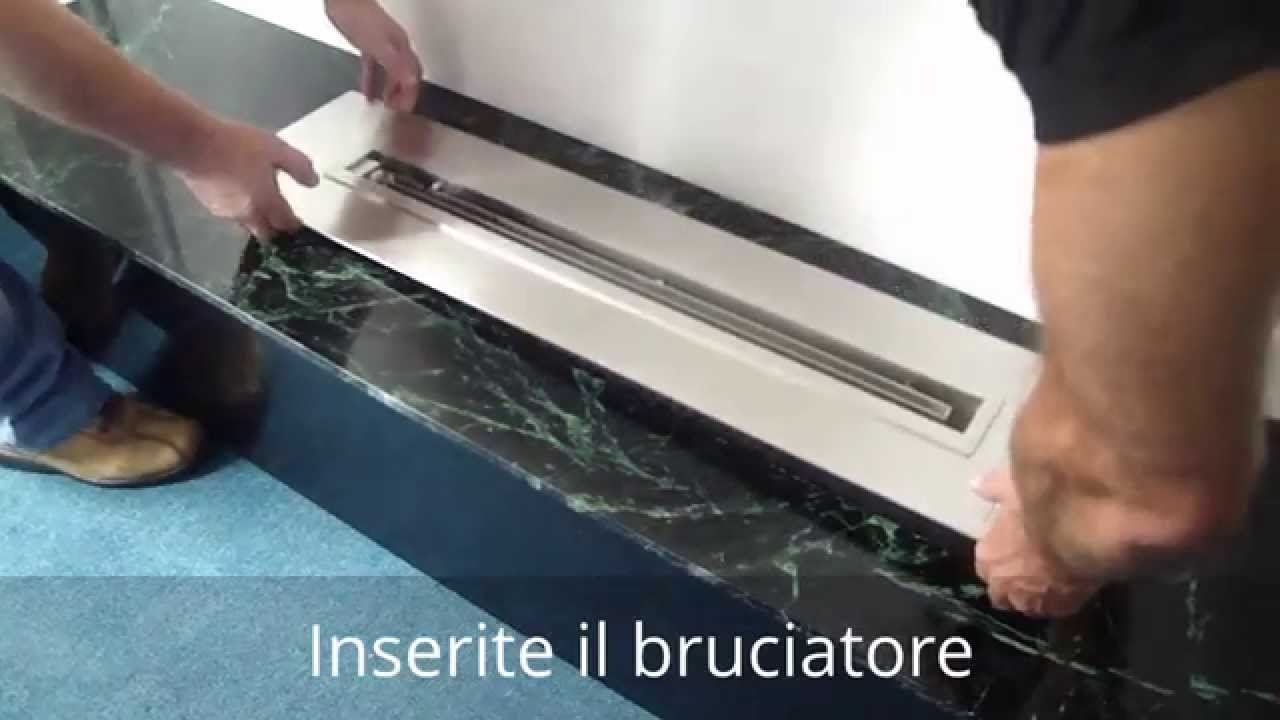 Bruciatore a bioetanolo telecomandato a fire. installazione e ...