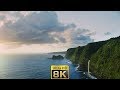 8K Nature | 1 Hour of Kauai Hawaii Cinematic Aerials | Meditate / Yoga /  Screensaver