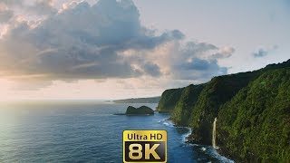 8K Nature | 1 Hour of Kauai Hawaii Cinematic Aerials | Meditate / Yoga /  Screensaver