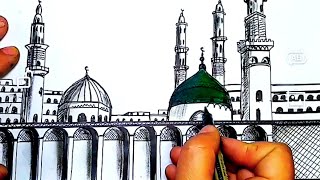 رسم المسجد النبوي