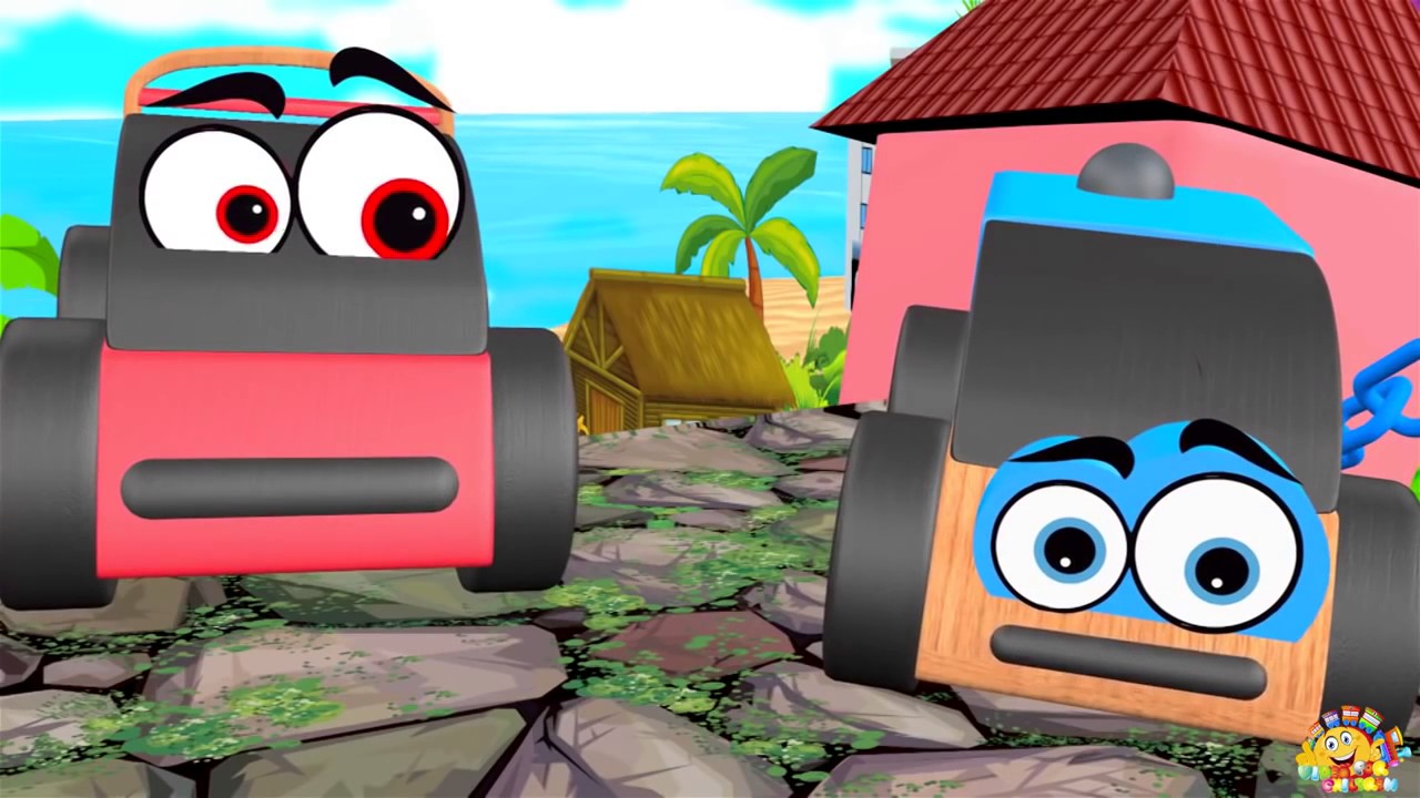Kartun anak LUCU - Video Mainan kartun Anak Mobil, Tank & Kereta Api
