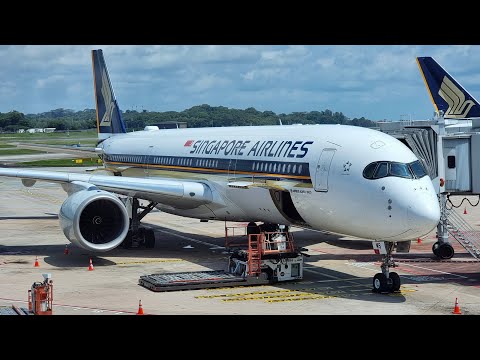 Видео: Airbus A350-900 а/к Singapore Airlines | Рейс Куала-Лумпур — Сингапур