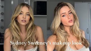 recreating Sydney Sweeney's makeup look