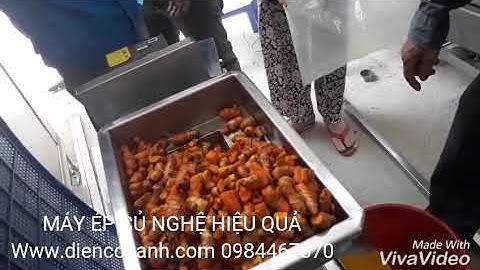 MÁY ÉP CỦ NGHỆ HIỆU QUẢ - Điện Cơ Xanh chế tạo.