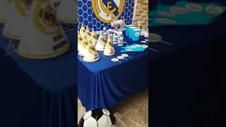 Décoration anniversaire thème réal Madrid 