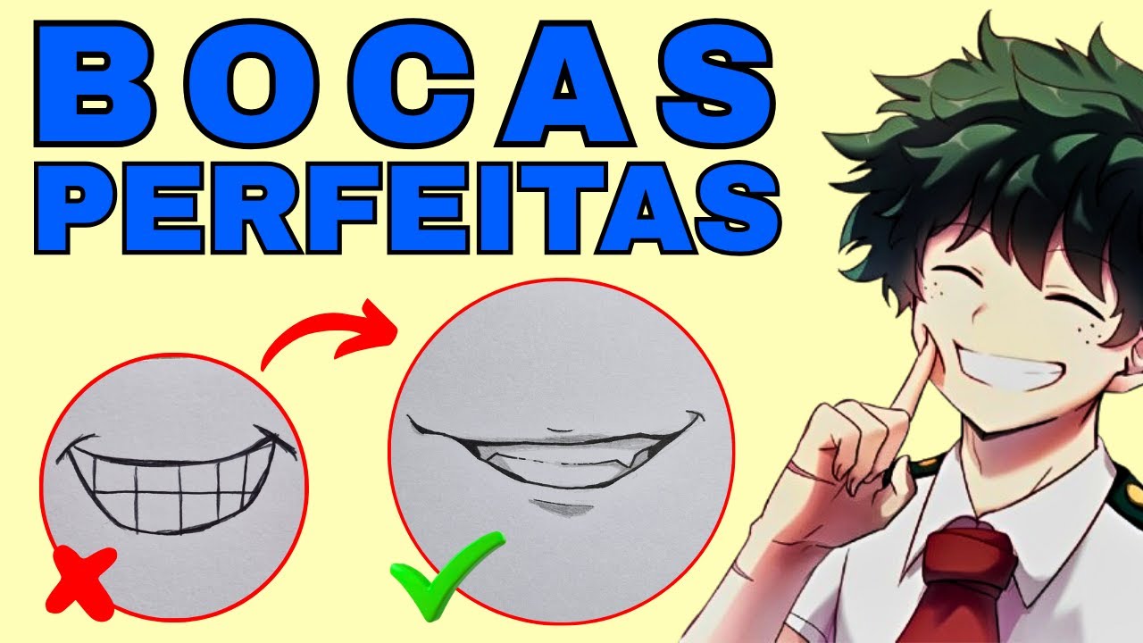 Aprenda a Desenhar Bocas de Anime (Fácil e Rápido!)