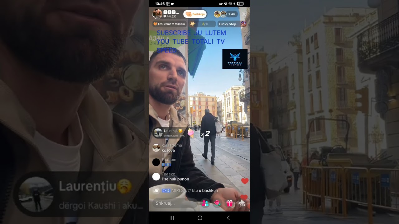 Fire del duke lypur lek ne spanje shan te gjith kush nuk i fal lek #showbizshqip #kozakbraci 