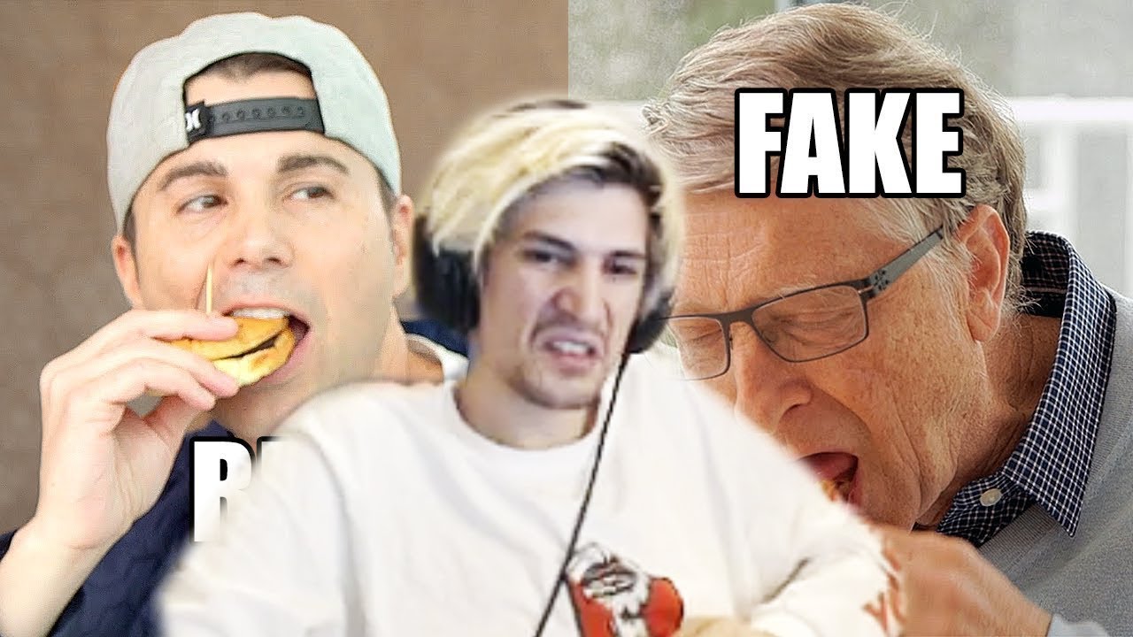 XQc Reacts to Feeding Bill Gates a Fake Burger to save the world  Mark Rober  xQcOW