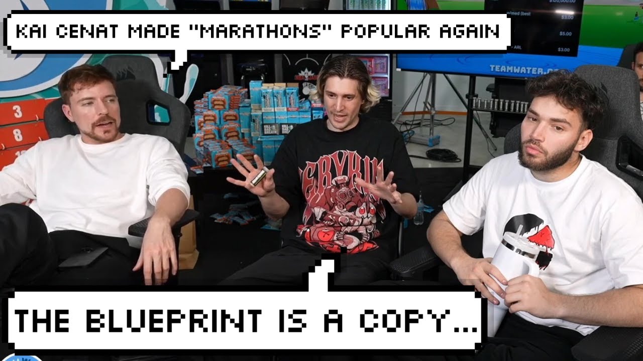 xQc Disagrees with MrBeast after he Claimed Kai Cenat made "Marathon Stream Popular Again"