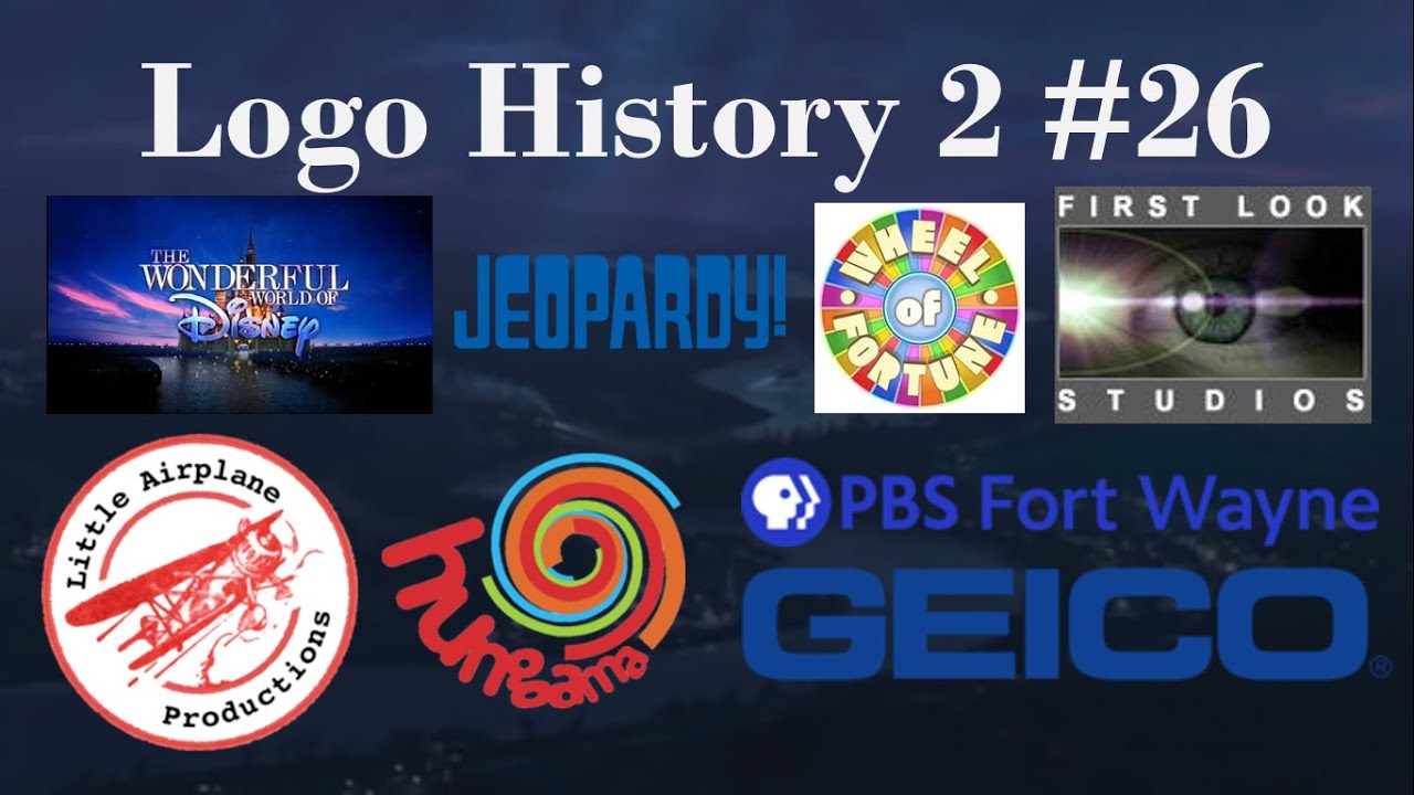 История логотипа 2 #26 — Чудесный мир Диснея, Jeopardy!, Колесо фортуны и многое другое...