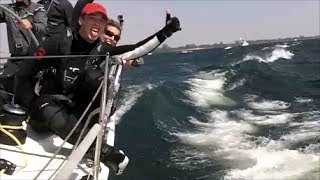 Fast Sailing Downwind in 20+ knots wind asym Spinnaker Joule