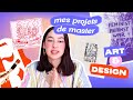 Mes projets en master 2 design graphique  limistic