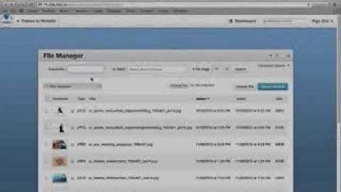 Using the File Manager