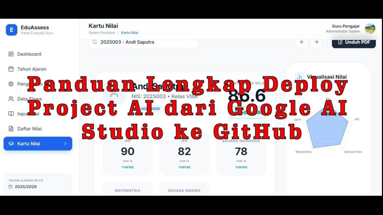 Panduan Lengkap Deploy Project AI dari Google AI Studio ke GitHub # ...