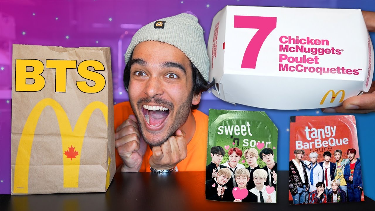 Mcdonalds Bts Meal Taste Test Celebrity Fast Food Meals Youtube