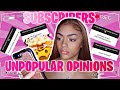 Reacting To My Subscribers UNPOPULAR OPINIONS 2020| Mícah Leia