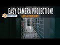 Simple camera projection in blender for better cgi integration w live action