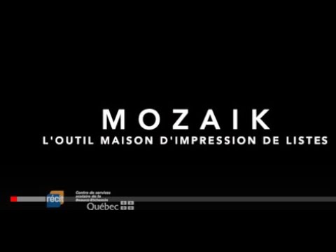 Mozaïk - L'outil maison d'impression de listes