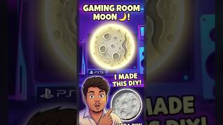 Gaming room ke liye banayi khud se 'Moon Light' 🌙✨ #gaming #moonlight