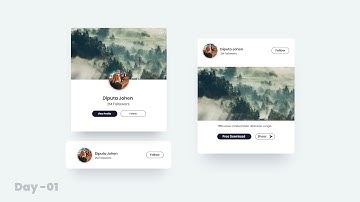 Daily UI Design Challenge | Day 01 - User Card Design