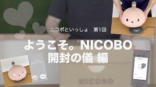 ようこそ。NICOBO 開封の儀【ニコボといっしょ】第1回 2023年5月28日 Panasonic 思わず笑顔になるロボット 弱いロボット 永遠の2歳児 シェルピンク