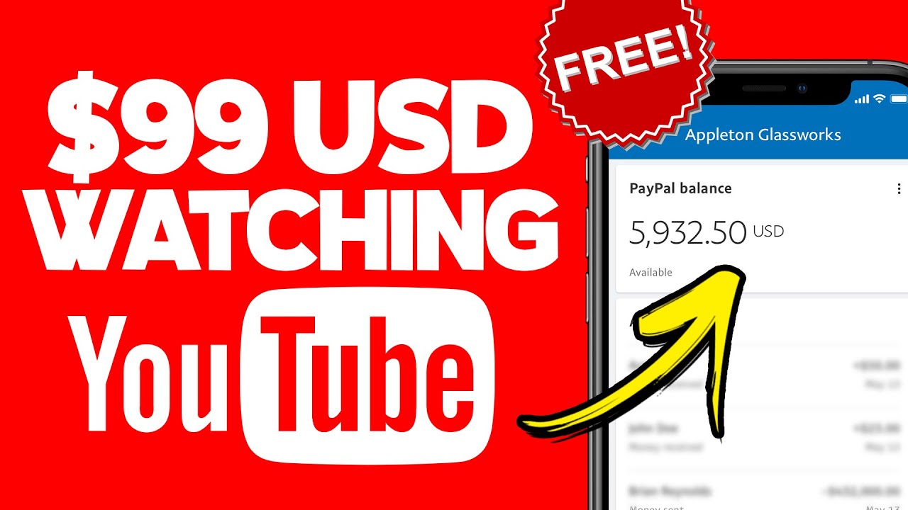 Top 3 Apps That Pay You to Watch YouTube Videos! ( $99 FREE) | APPS
