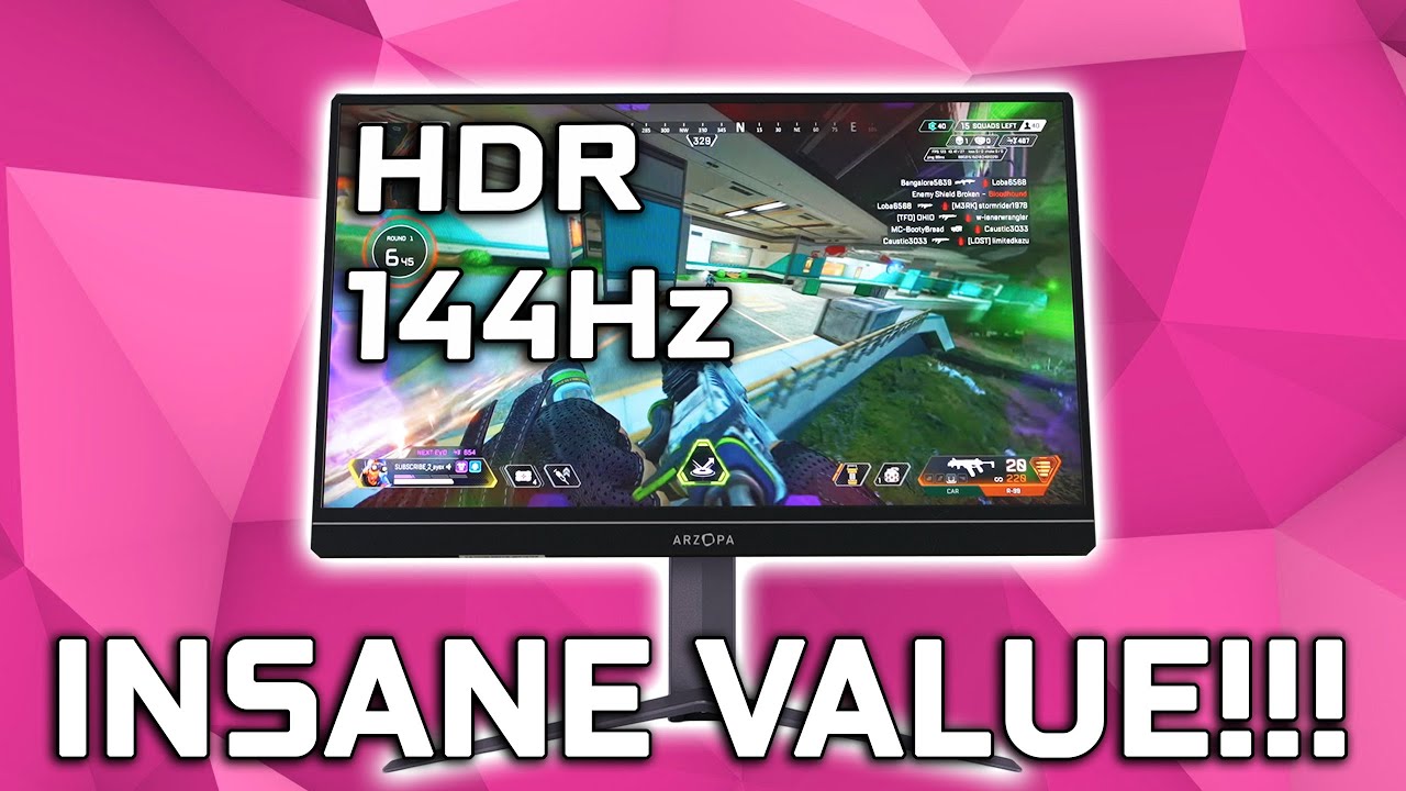 Cheapest 144Hz HDR - ARZOPA 15.6” Portable Monitor Review 