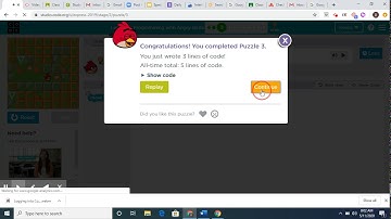 Code.org Angry Birds Intro