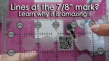 How to use the Creative Grids 7/8" Ruler to Cut Half Square Triangles