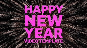 Happy New Year Thank You Video Template (Editable)