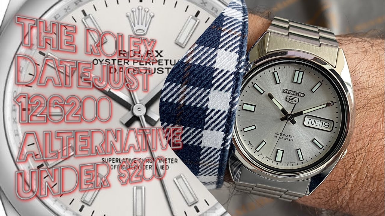 Seiko SNXS73: Datejust 126200 alternative for under $200 - YouTube