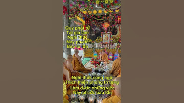 Nghi thức cúng ngọ|thích thiện phong|