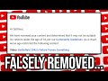 YouTube Falsely Removed My Video...