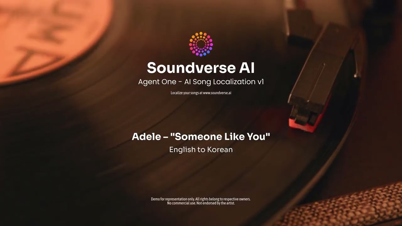 Soundverse AI Agent One - AI Song Localization v1