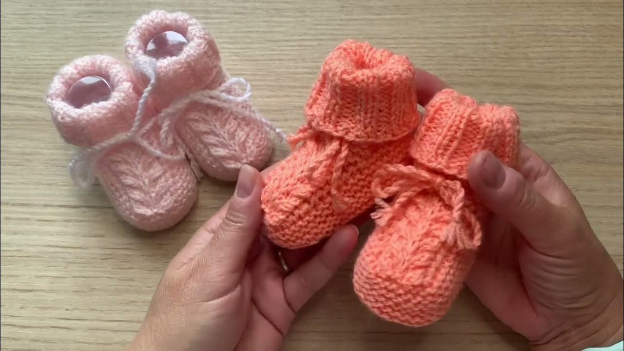 Tuto tricot chaussons bébé 