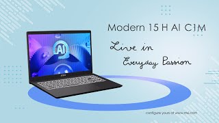 Modern 15 H AI C1M - Live in Everyday Passion | MSI