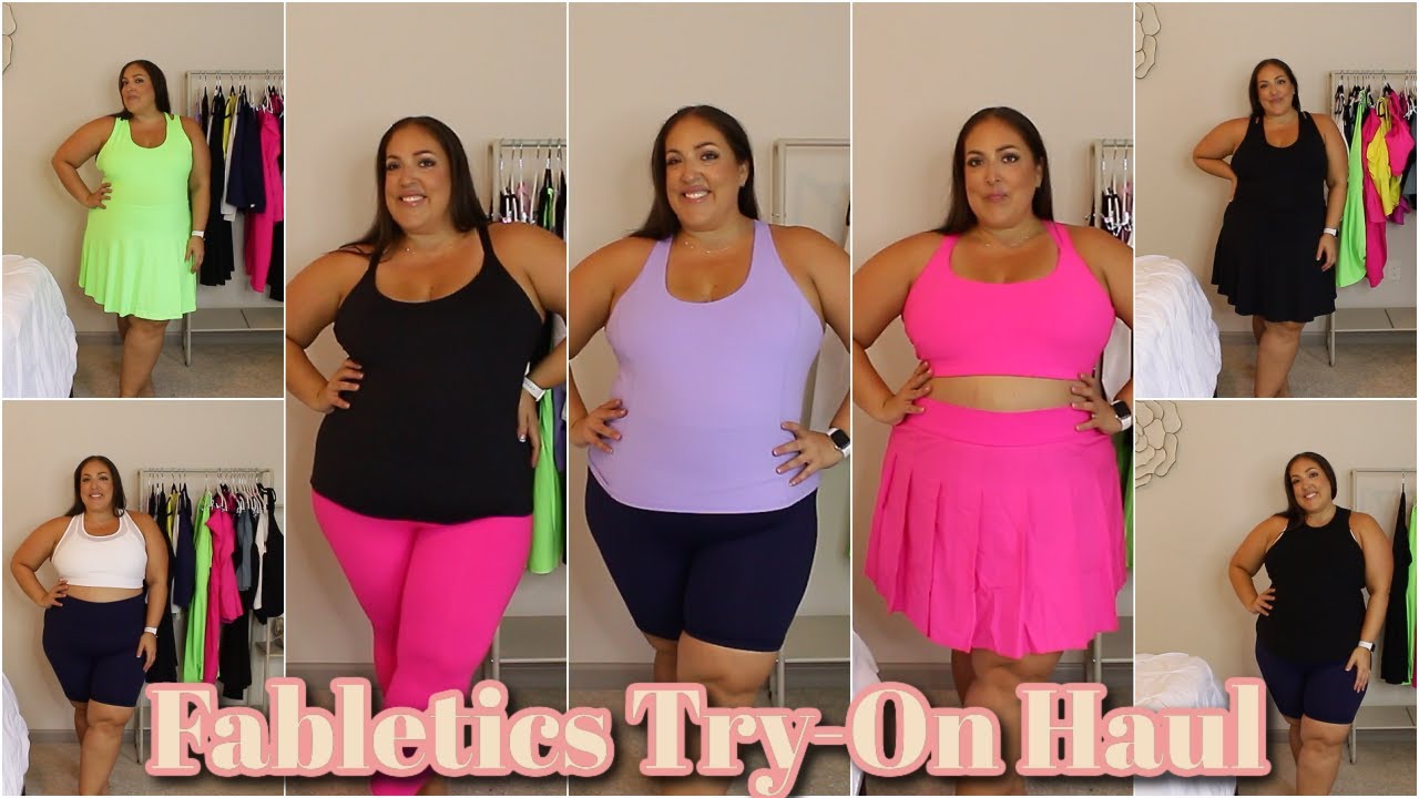 THE BIGGEST & BEST FABLETICS HAUL I'VE EVER DONE  Huge Plus Size Fabletics  Try-On Summer Haul 
