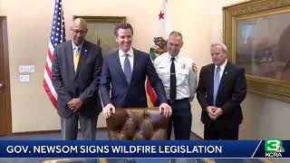 Gov. Newsom is signing wildfire legislation in Sacramento. https://bit.ly/2SbmX45