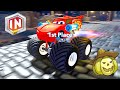 Disney Infinity Gameplay Halloween Battle Races As Lightning McQueen Monster Truck