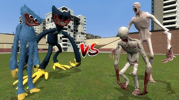 NEW & OLD SCP-096 VS NEW & OLD HUGGY WUGGY in Garry